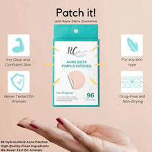 Hydrocolloid Acne Pimple Patches, 96 count, variety of sizes, fast healing.