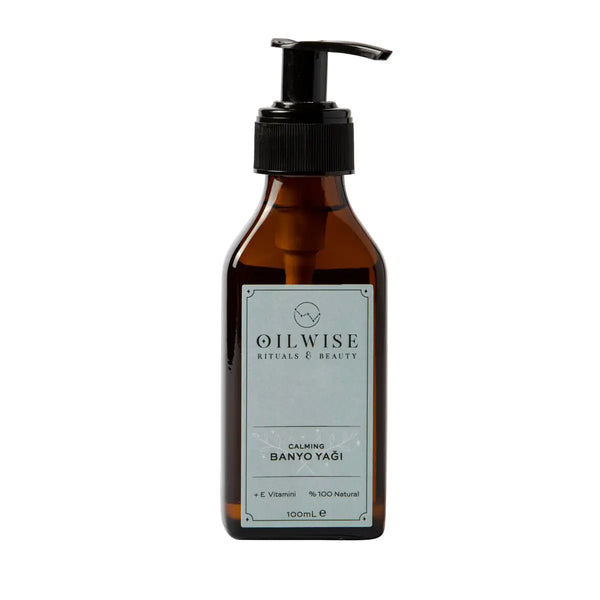 Oilwise Calming Bath Oil 100 ml, soothes and relaxes skin.