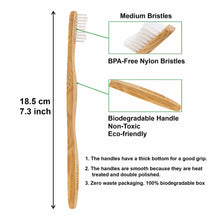 Aptisus Bamboo Toothbrush Set – 5-Pack, Eco-Friendly