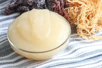 Organic Aloe & Flaxseed Sea Moss Mask, soothing and hydrating skin.