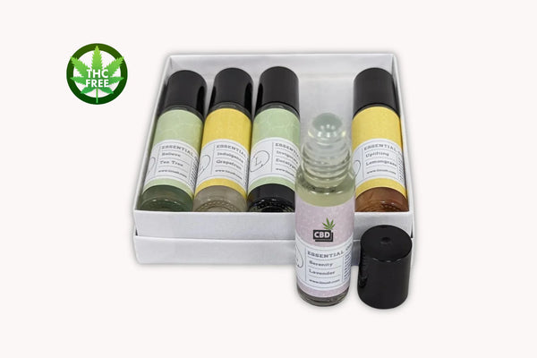 Aptisus Essential Oils Roll-On Set – Crystals & CBD (THC-Free)