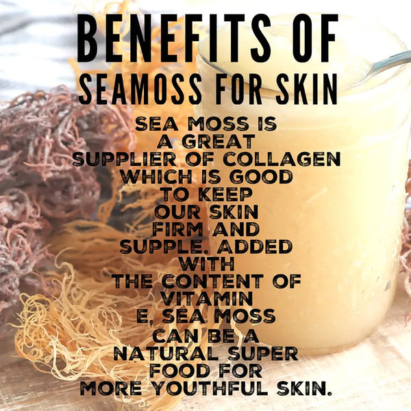 Organic Aloe & Flaxseed Sea Moss Mask, soothing and hydrating skin.