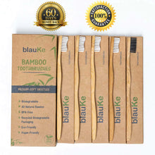 Aptisus Bamboo Toothbrush Set – 5-Pack, Eco-Friendly