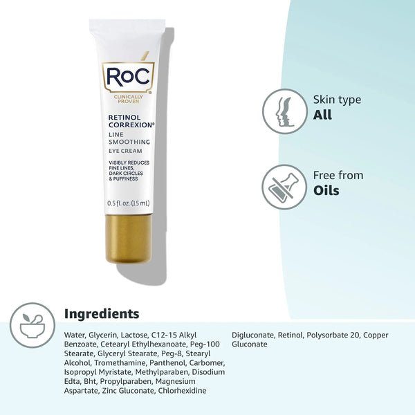 Aptisus | RoC Retinol Eye Cream for Circles & Puffiness