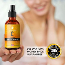 Vitamin C Serum with Hyaluronic Acid and Vitamin E for anti-aging.