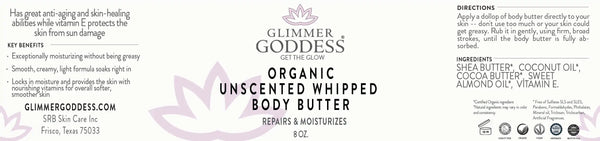 Aptisus Organic Unscented Whipped Body Butter - Aptisus