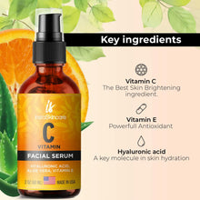 Vitamin C Serum with Hyaluronic Acid and Vitamin E for anti-aging.