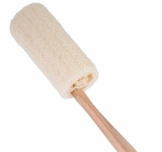 Natural Loofah Bath Brush with Long Handle, exfoliates and refreshes skin.