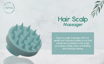 Hair Scalp Massager: Stimulates circulation, promotes hair growth, and relaxation.