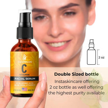 Vitamin C Serum with Hyaluronic Acid and Vitamin E for anti-aging.